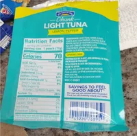 Light tuna lemon pepper