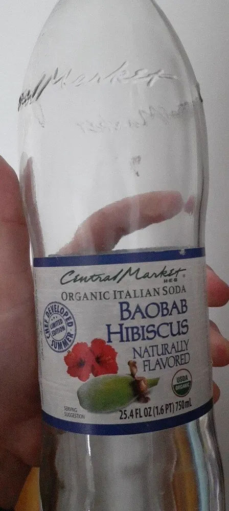 Organic italian soda Baobab Hibiscus