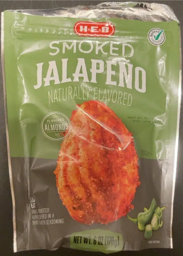 Smoked Jalapeño Flavored Blanched Almonds