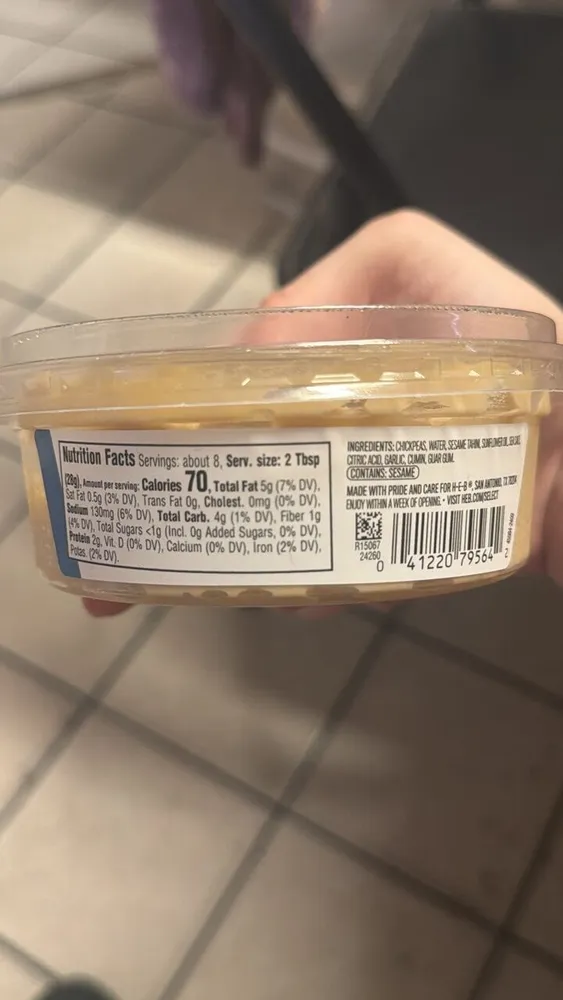HEB Deli Traditional Hummus