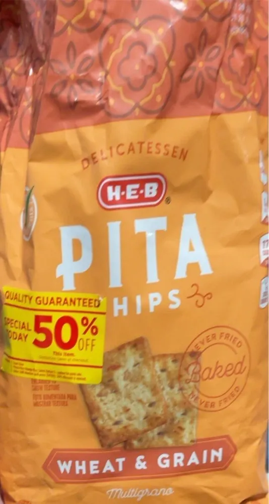 Pita Chips Wheat & Grain