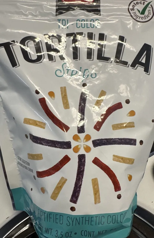 TORTILLA STRIPS TRI-COLOR