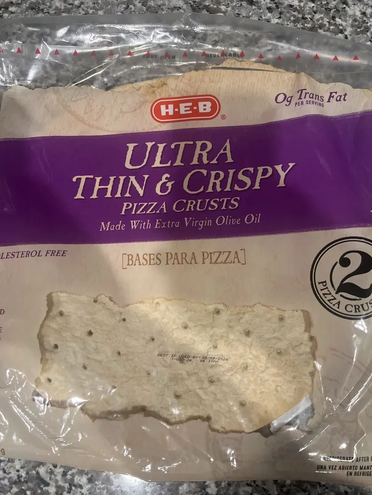 Ultra thin and crispy pizza crust