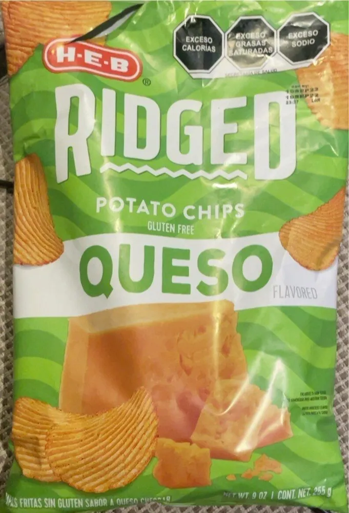 Ridged Queso Potato Chips