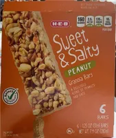 Sweet & salty peanut granola bars