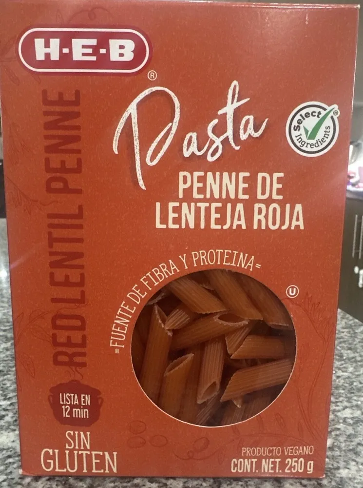 Penne De Lenteja Roja