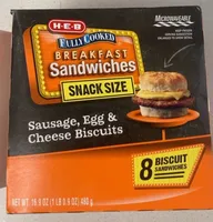 Fully Cooked Breakfast Sandwiches