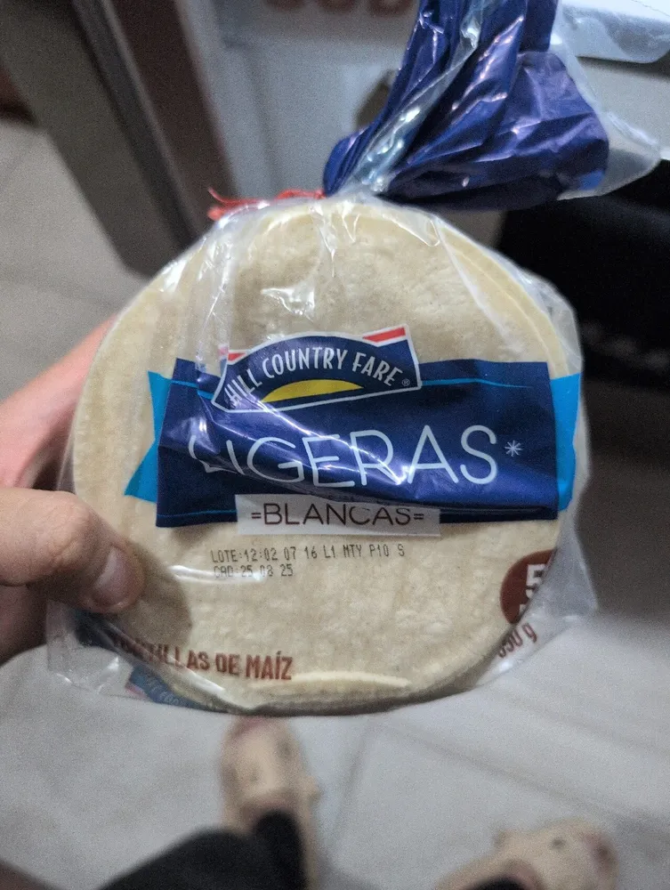 Tortillas Ligeras Blancas