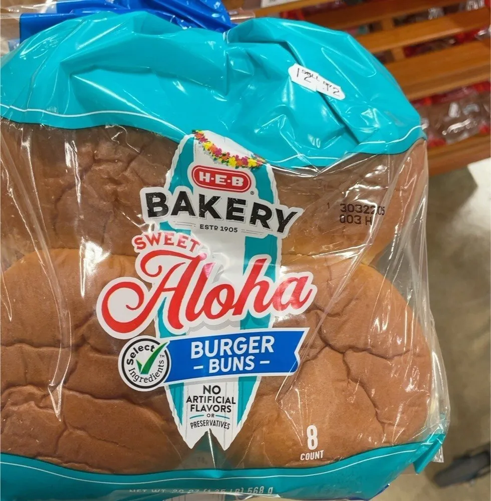 Sweet Aloha Burger Buns