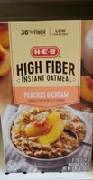 High Fiber Instant Oatmeal peaches and cream