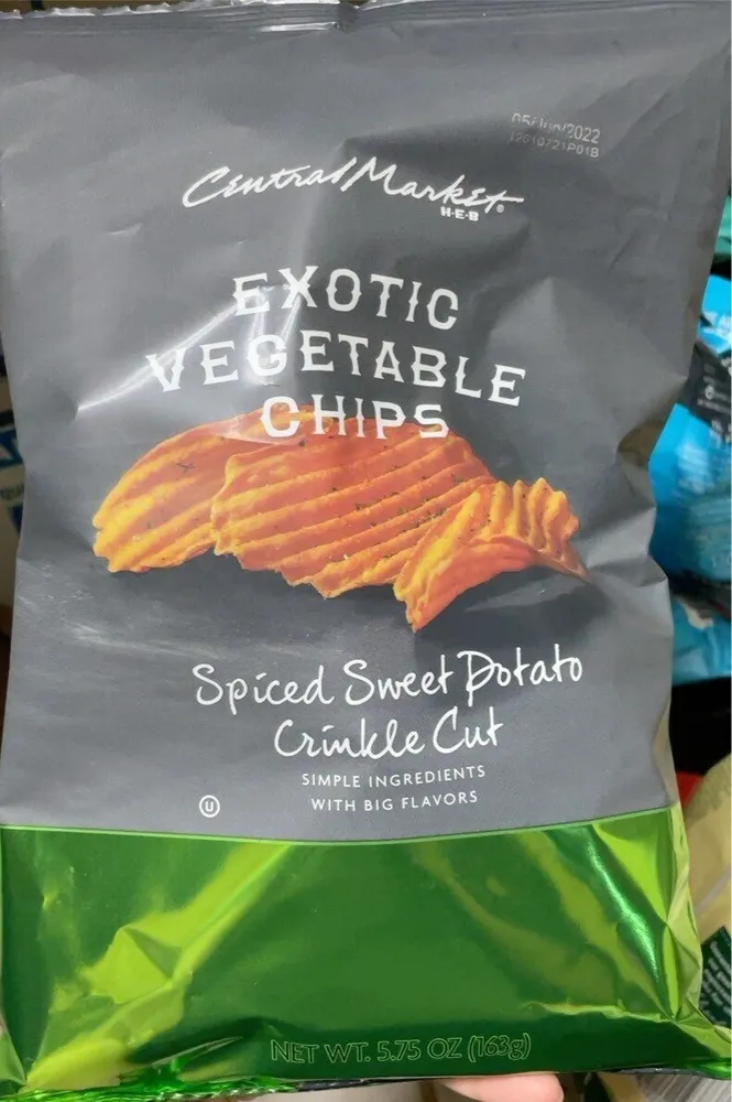 Exotic vegetable chips