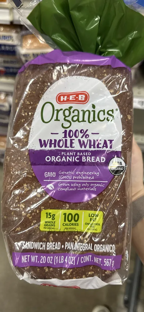 Organics 100% Whole Wheat Organic Bread