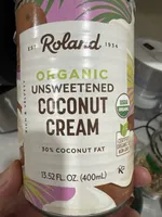 Coconut Cream, Organic Unsweetened