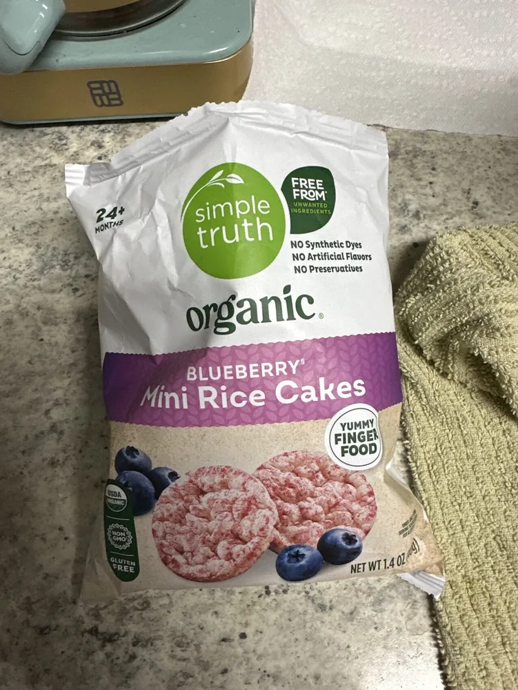 Simple Truth, Organic Blueberry, Mini Rice Cake