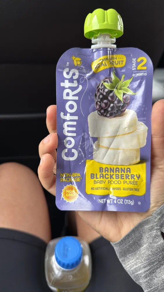 Banana Blackberry Baby Food Purée