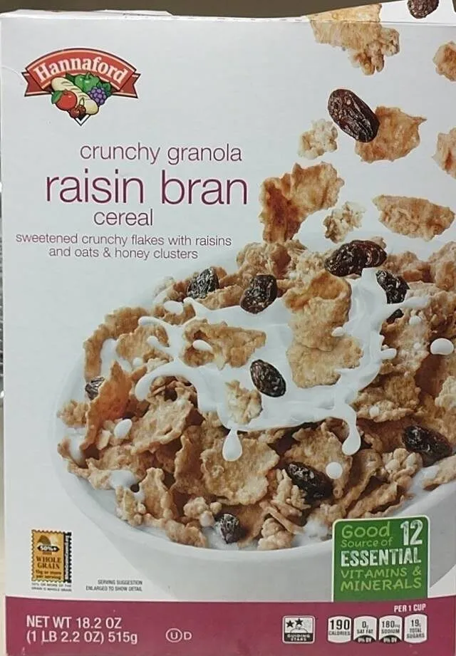 Crunchy Granola Raisin Bran Cereal