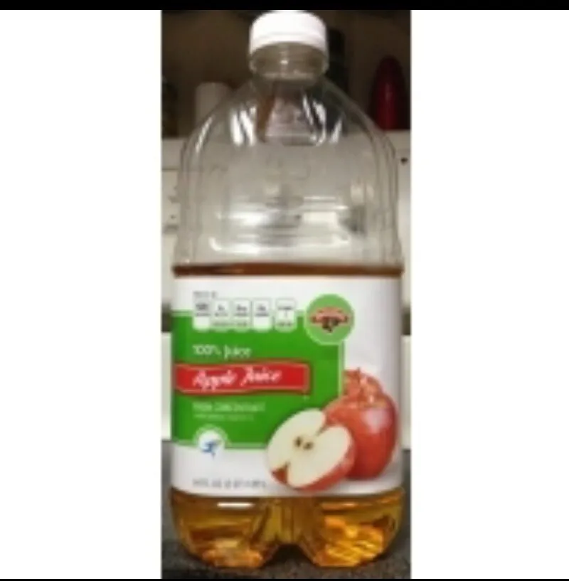 100% apple juice from concentrate, apple