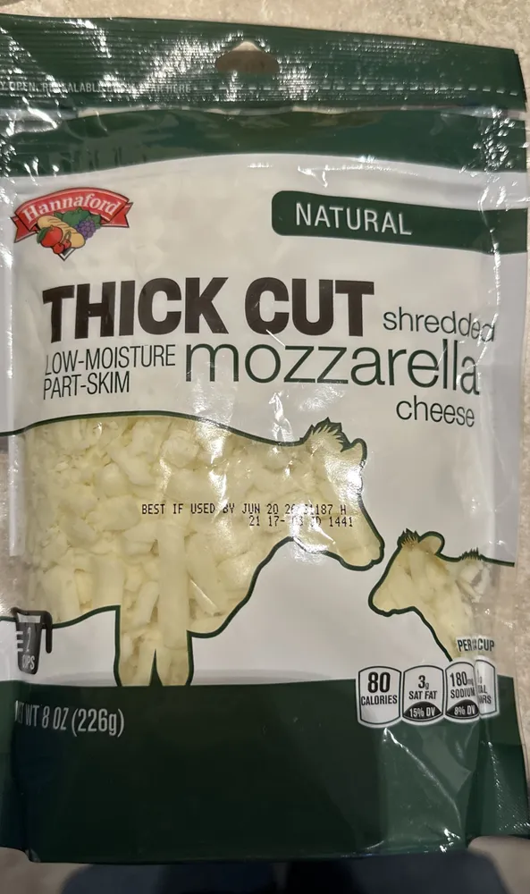 Thick cut mozzarella cheese
