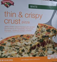 thin and crispy white pizza