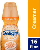 Gourmet coffee creamer caramel macchiato