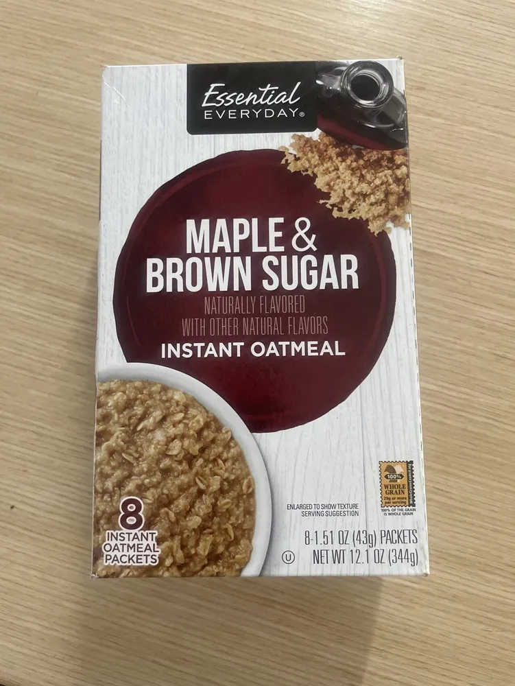 MAPLE & BROWN SUGAR INSTANT OATMEAL