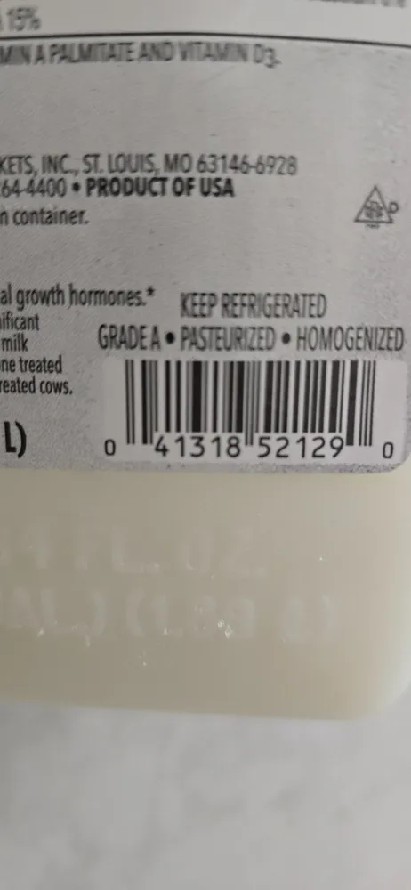 Fat free skim milk