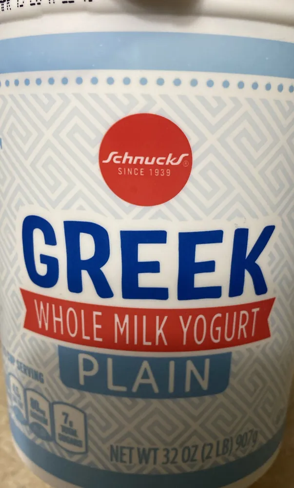 Greek whole milk yogurt