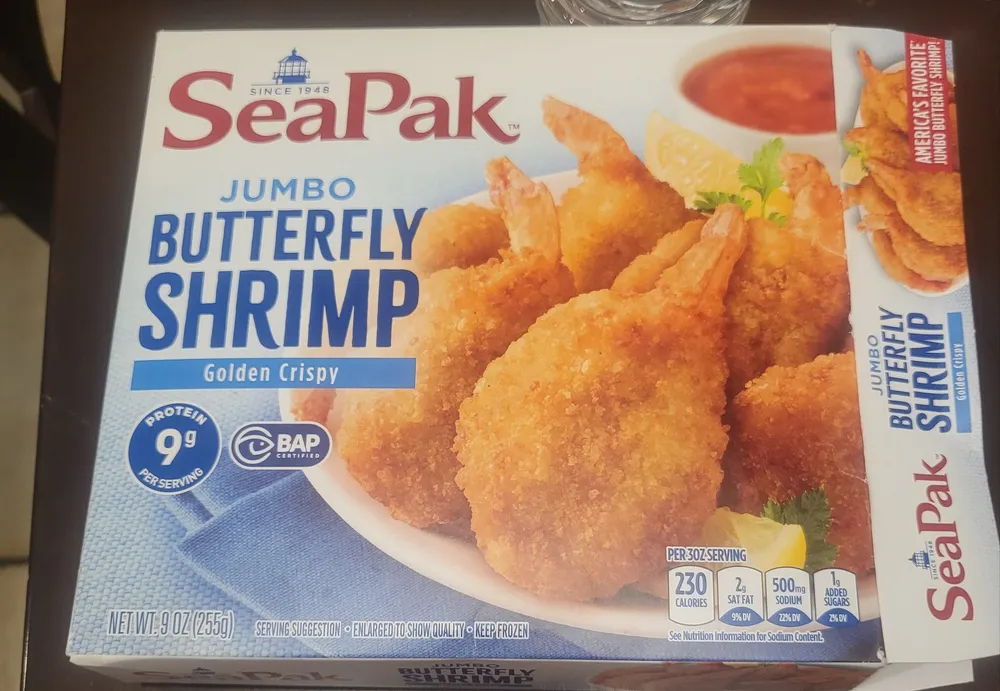 Jumbo butterfly shrimp