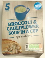 Broccoli & Caulifliwer soup in a cup