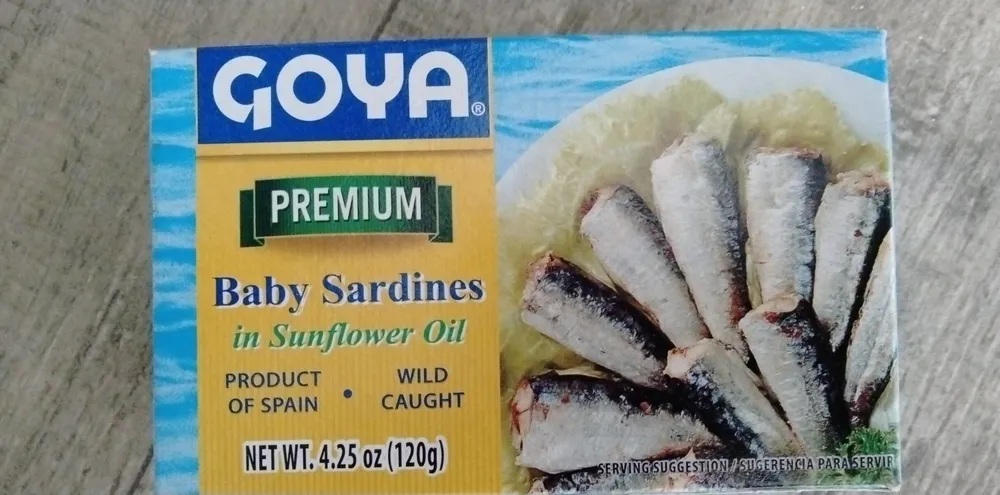 Goya premium baby sardines in sun flower oil