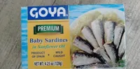 Goya premium baby sardines in sun flower oil