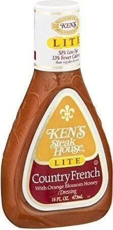 Kens steakhouse lite country french dressing bottles