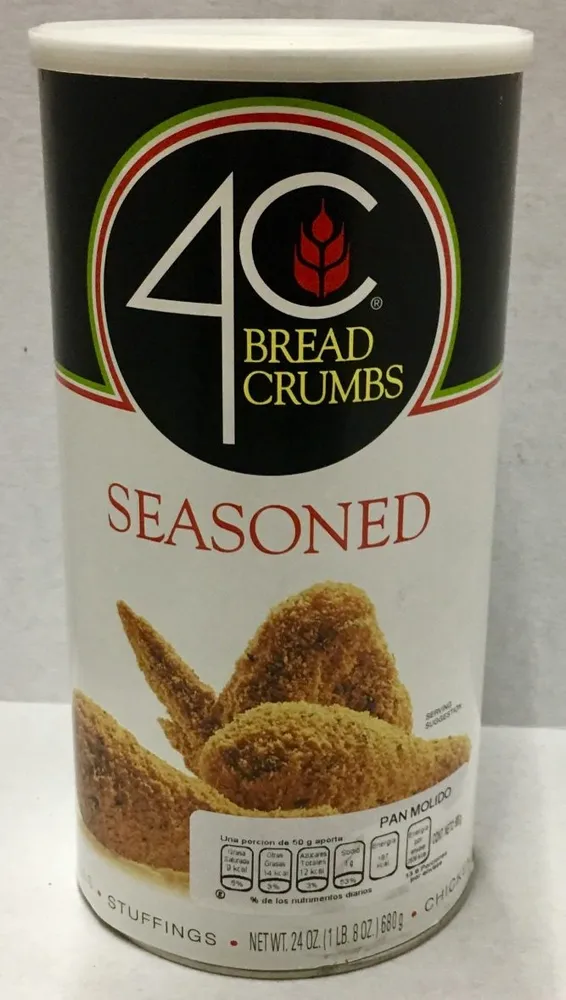 4c, bread crumbs, seasoned