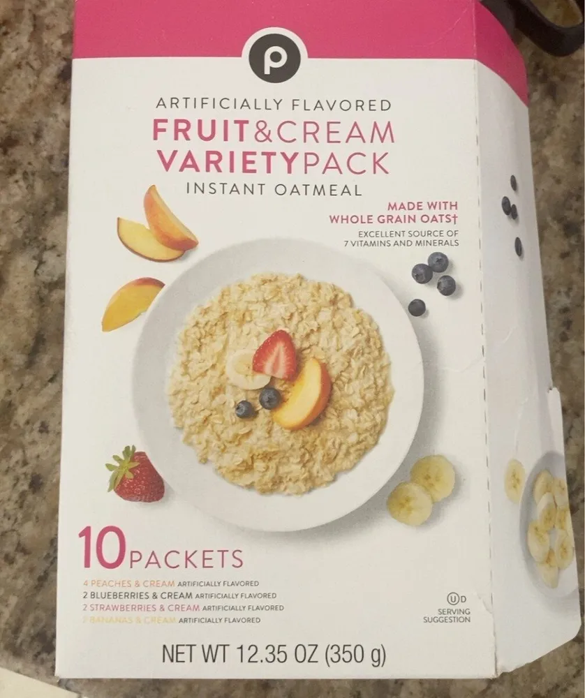 Fruit and Cream Variety Pack Instant Oatmeal