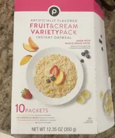 Fruit and Cream Variety Pack Instant Oatmeal