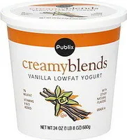 Publix Yogurt Lowfat, Creamy Blends, 1% Milkfat, Vanilla