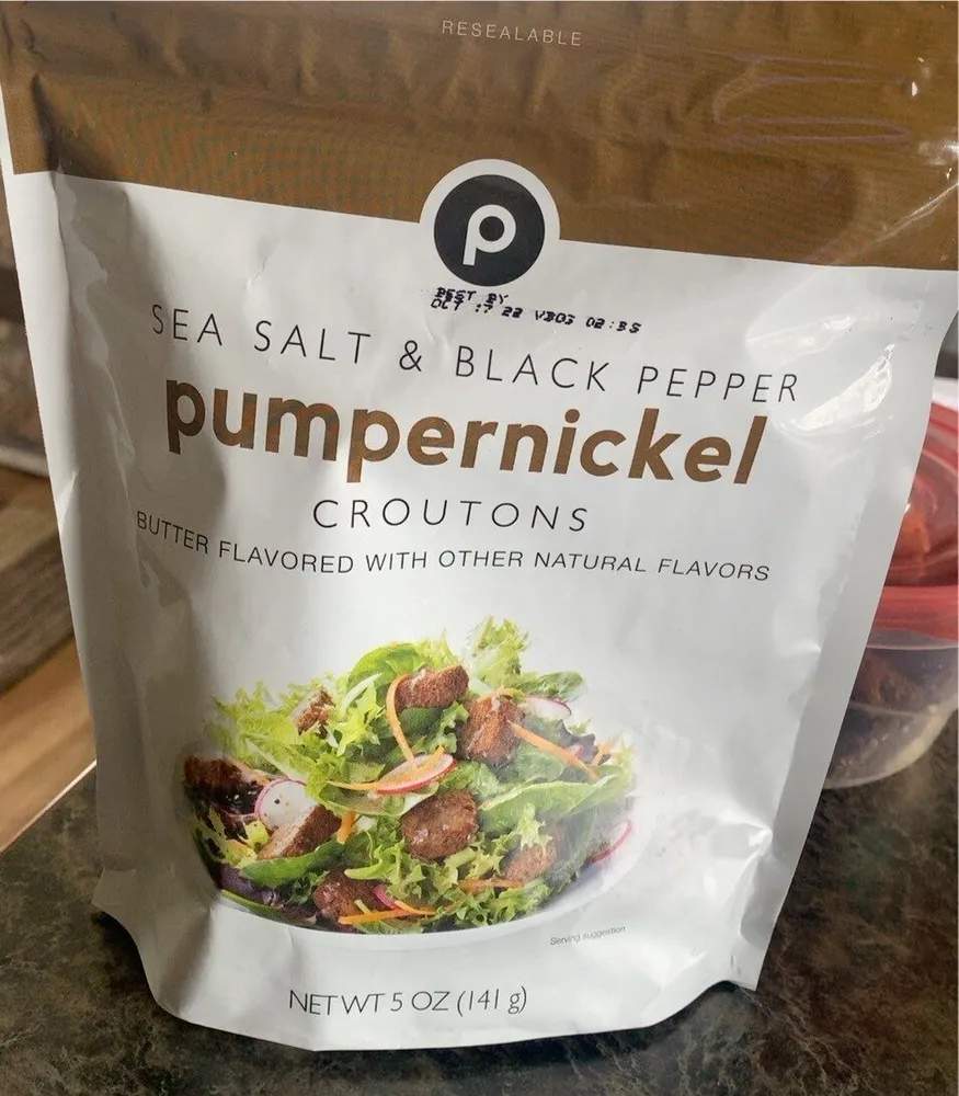 Croutons pumpernickel