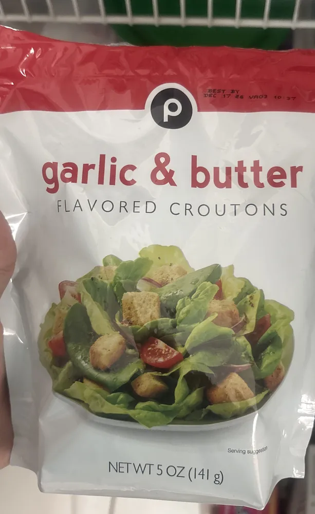 garlic & butter flavored croutons