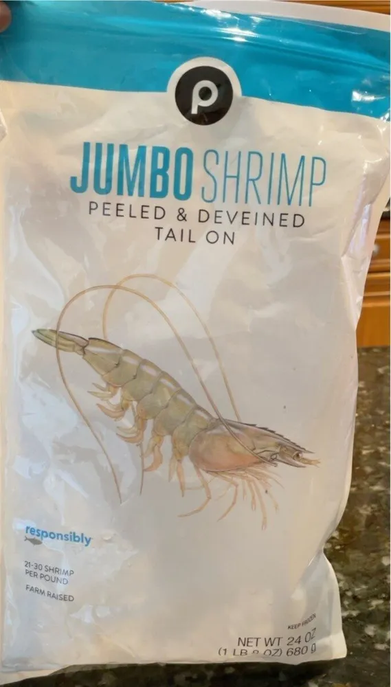 Jumbo Shrimp Peeled & Deveined Tail On