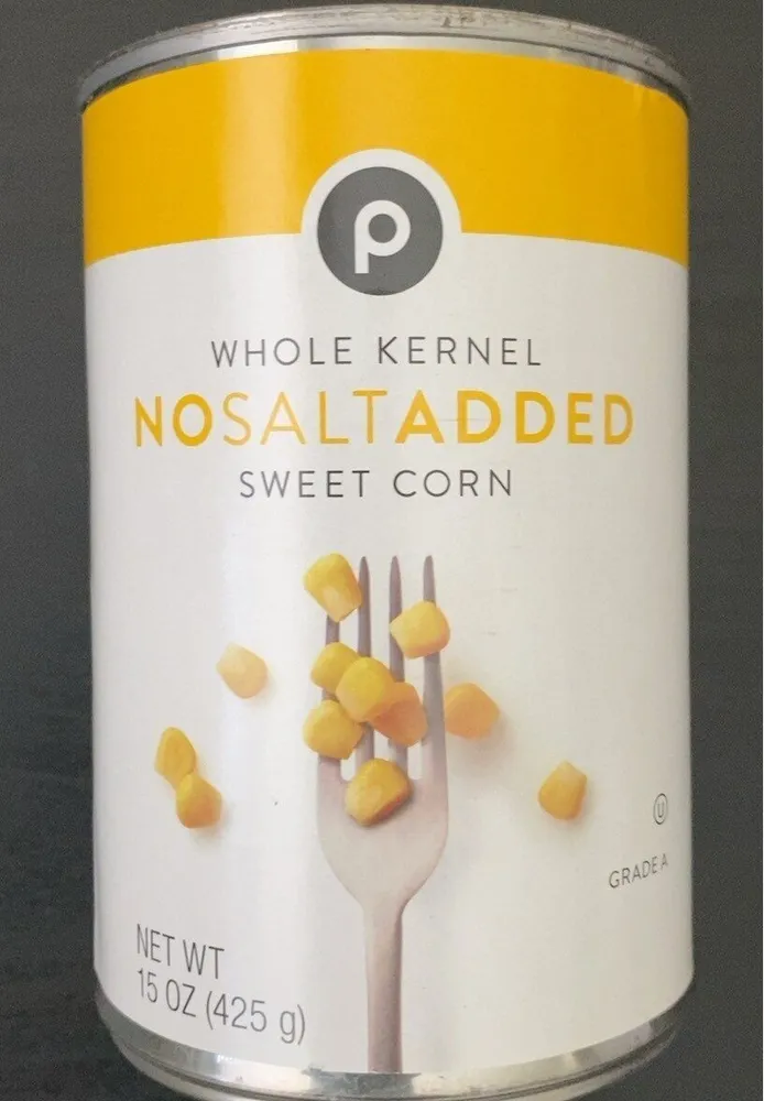 Whole Kernel No Salt Added Sweet Corn