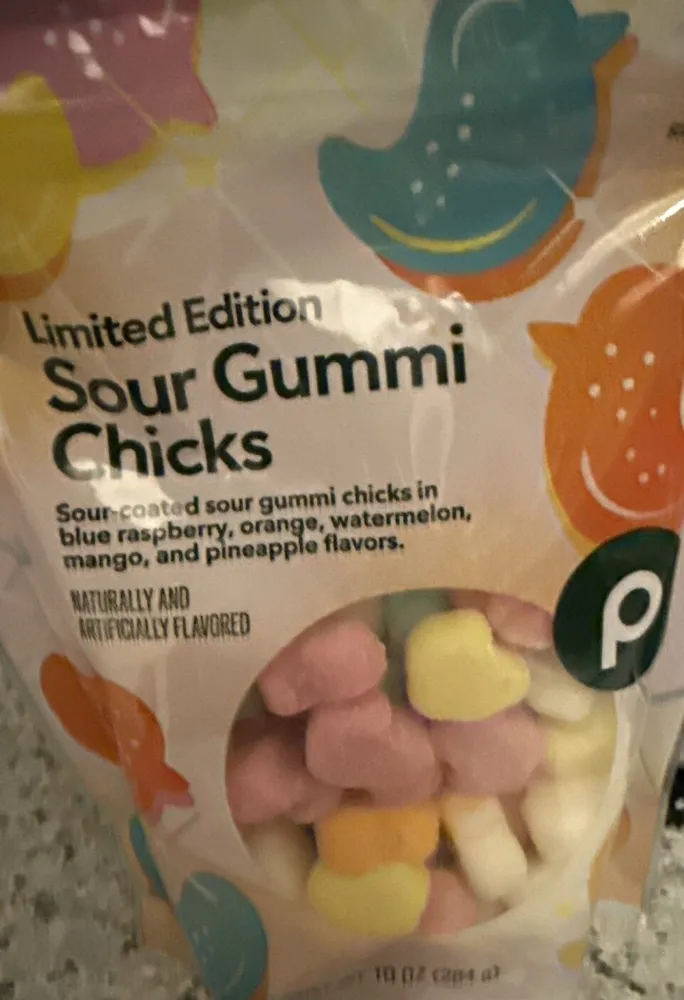 sour gummy chicks