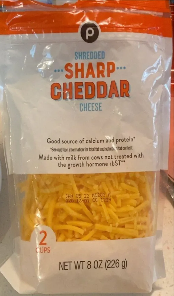 Shredded Sharp Cheddar Cheese