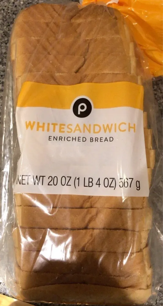 Whitesandwich enriched bread