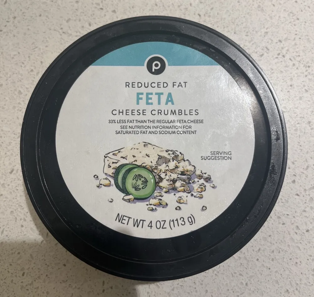 Reduced Fat Feta Cheese Crumbles