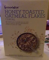 Honey toasted oatmeal flakes cereal