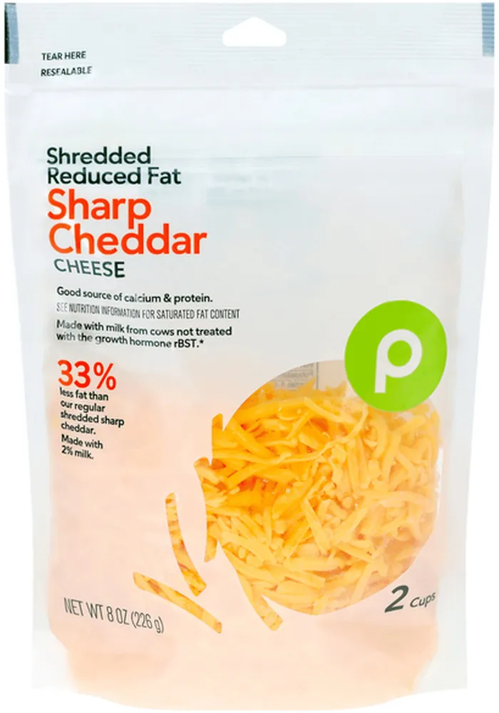 Shredded Reduced Fat Sharp Cheddar Cheese