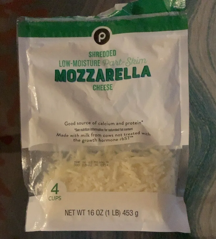 Shredded Low-Moisture Part-Skim Mozzarella Cheese