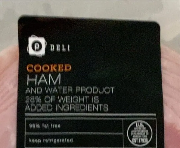 Cooked ham