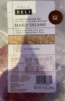 Reduced Fat Sliced Hard Salami