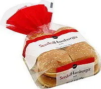 Seeded hamburger buns